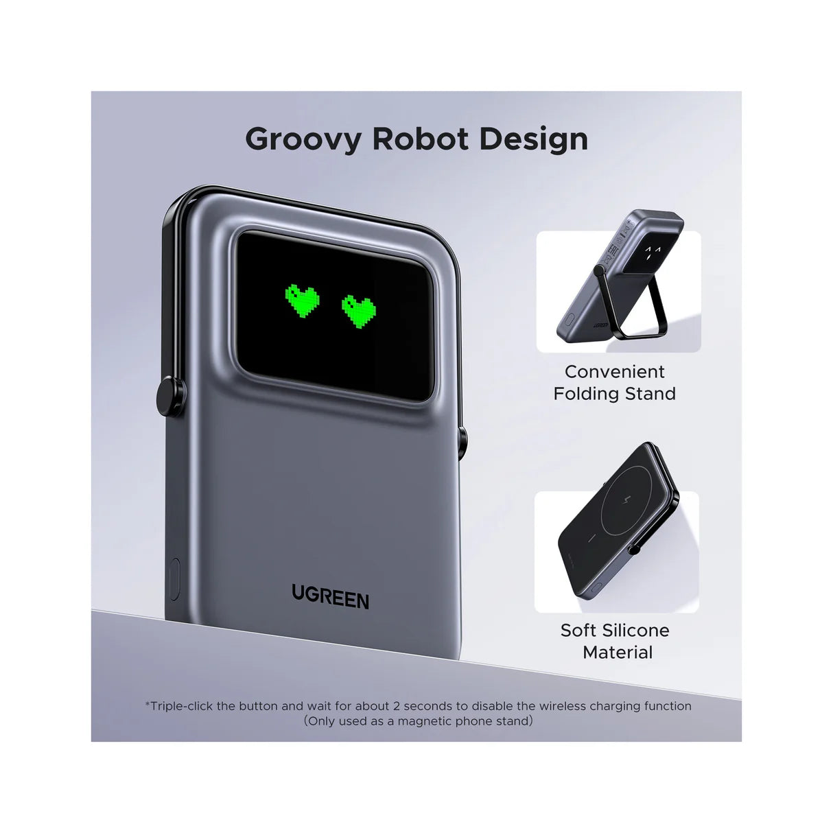 UGREEN 5000mAh Magnetic Wireless Power Bank UGREEN 5000mAh Magnetic Wireless Power Bank